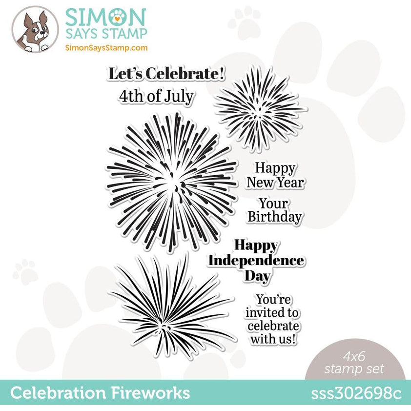 Simon Says Clear Stamps Celebration Fireworks sss302698c Out Of This W ...