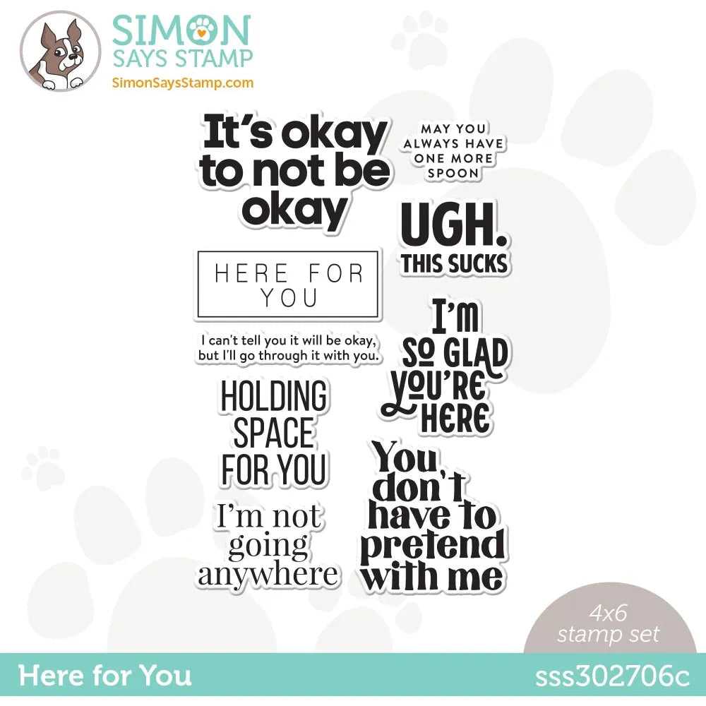 Simon Says Clear Stamps Here For You sss302706c Out Of This World