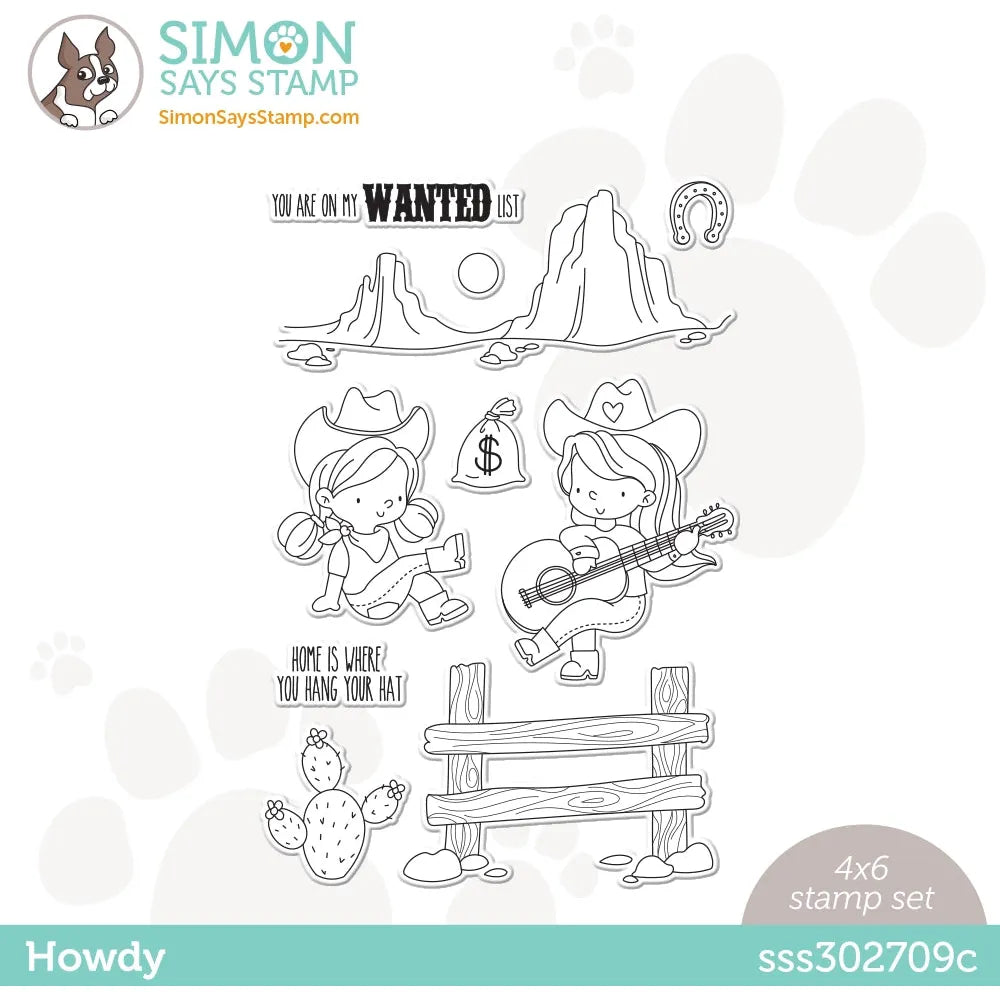 Simon Says Clear Stamps Howdy sss302709c Dear Friend