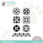 Simon Says Clear Stamps Vintage Mosaics sss302712c Out Of This World
