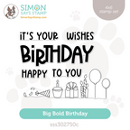 Simon Says Clear Stamps Big Bold Birthday sss302750c Stamptember