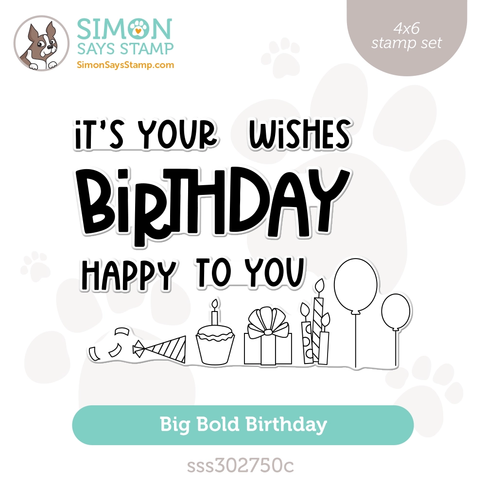 Simon Says Clear Stamps Big Bold Birthday sss302750c Stamptember