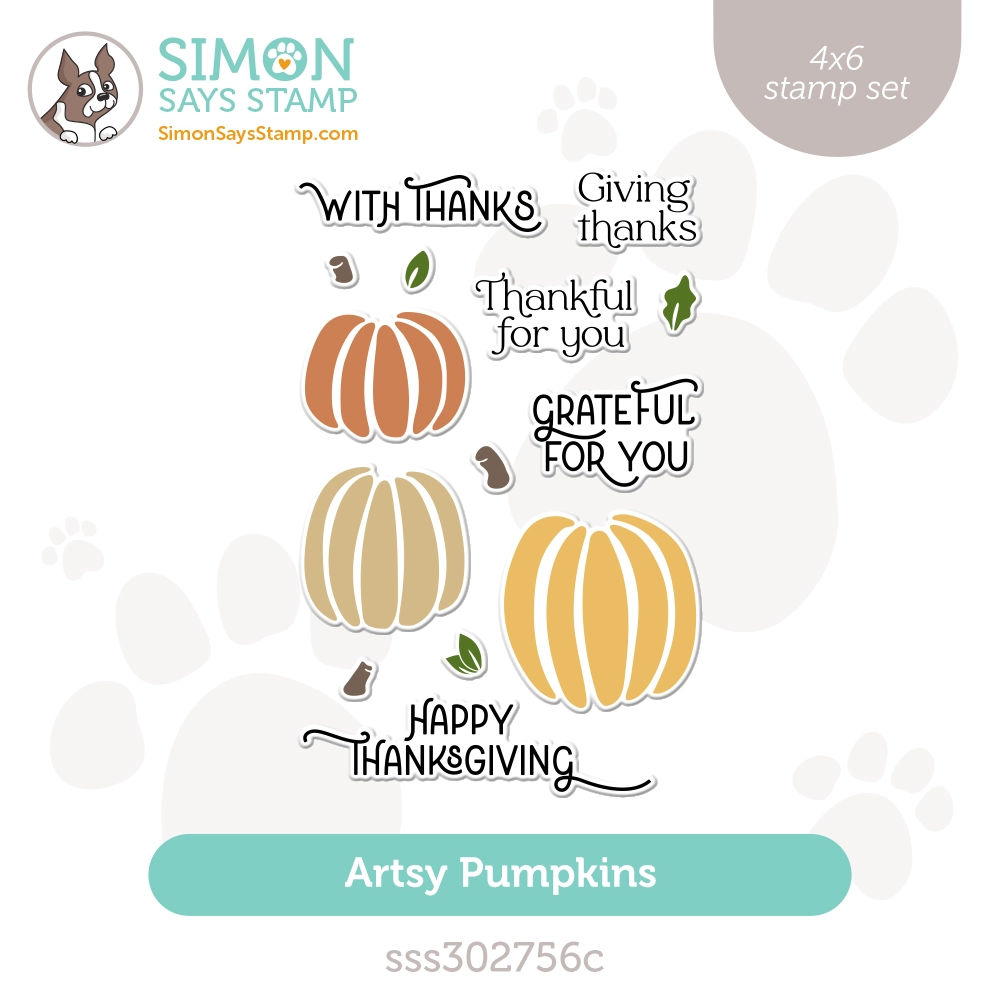 Simon Says Clear Stamps Artsy Pumpkins sss302756c Stamptember