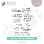 Simon Says Clear Stamps Graceful Holiday Greetings sss302759c All The Joy
