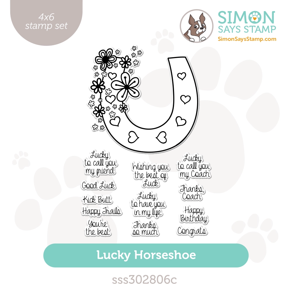 Simon Says Clear Stamps Lucky Horseshoe sss302806c Splendor