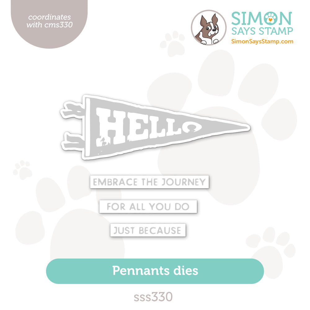 Simon Says Stamp Pennants Wafer Dies sss330 Be Bold