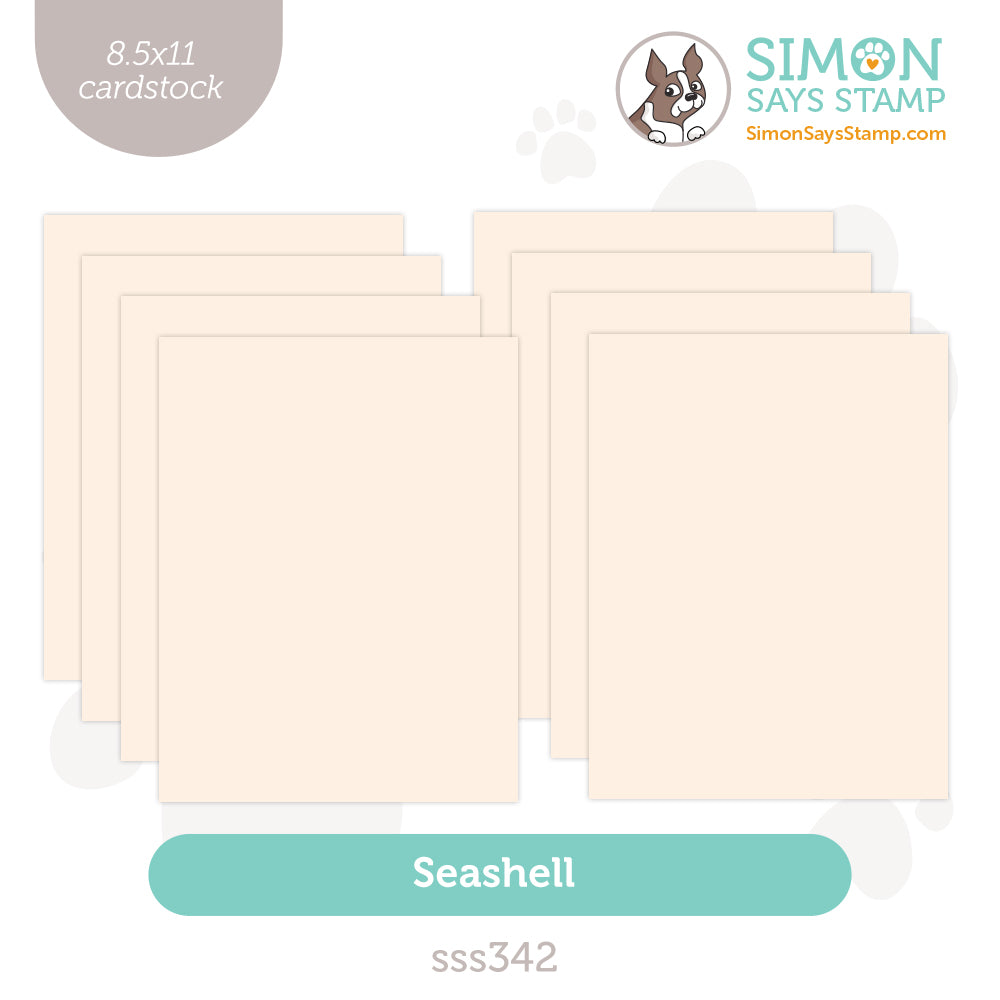 Simon Says Stamp 8 Sheets Cardstock Seashell sss342 In My Heart