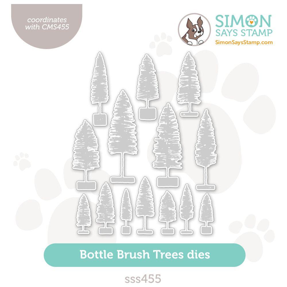 Simon Says Stamp Bottle Brush Trees Wafer Dies sss455