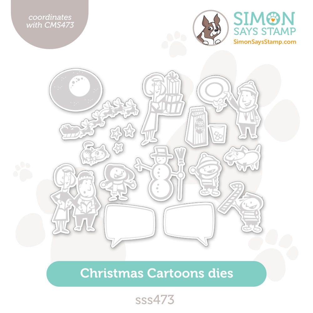 Simon Says Stamp Christmas Cartoons Wafer Dies sss473
