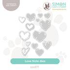 Simon Says Stamp Love Notes Wafer Dies sss477