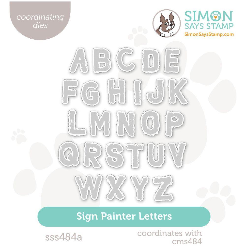 Simon Says Stamp Sign Painter Letters Wafer Dies sss484a