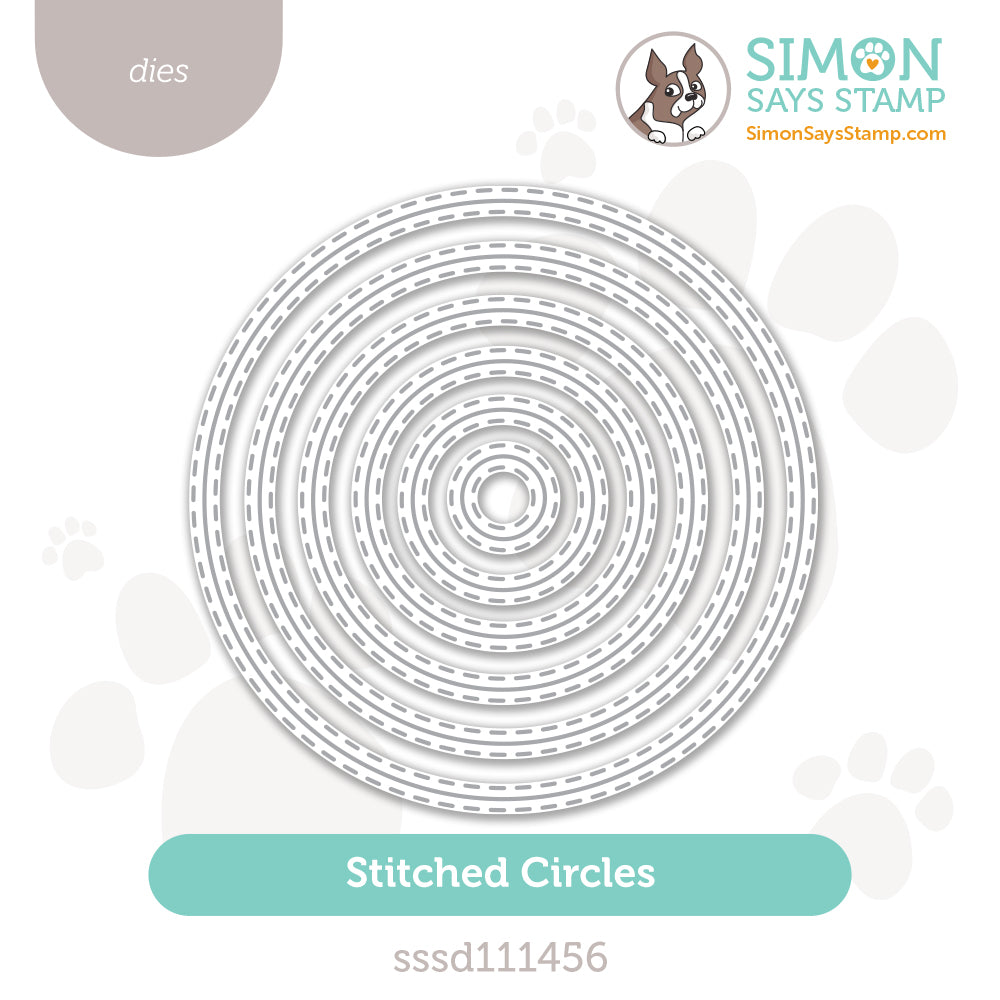 Simon Says Stamp Stitched Circles Wafer Dies SSSD111456