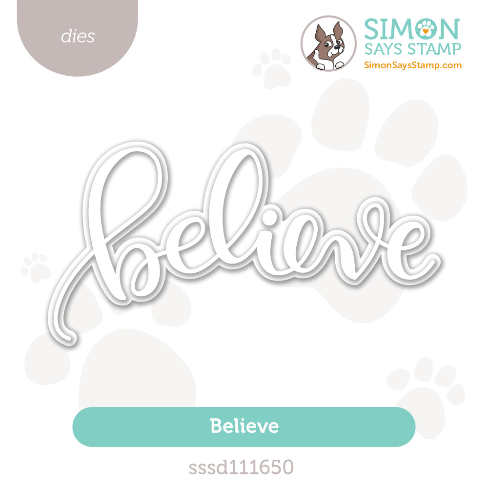 Simon Says Stamp Believe Shadow Wafer Die SSSD111650