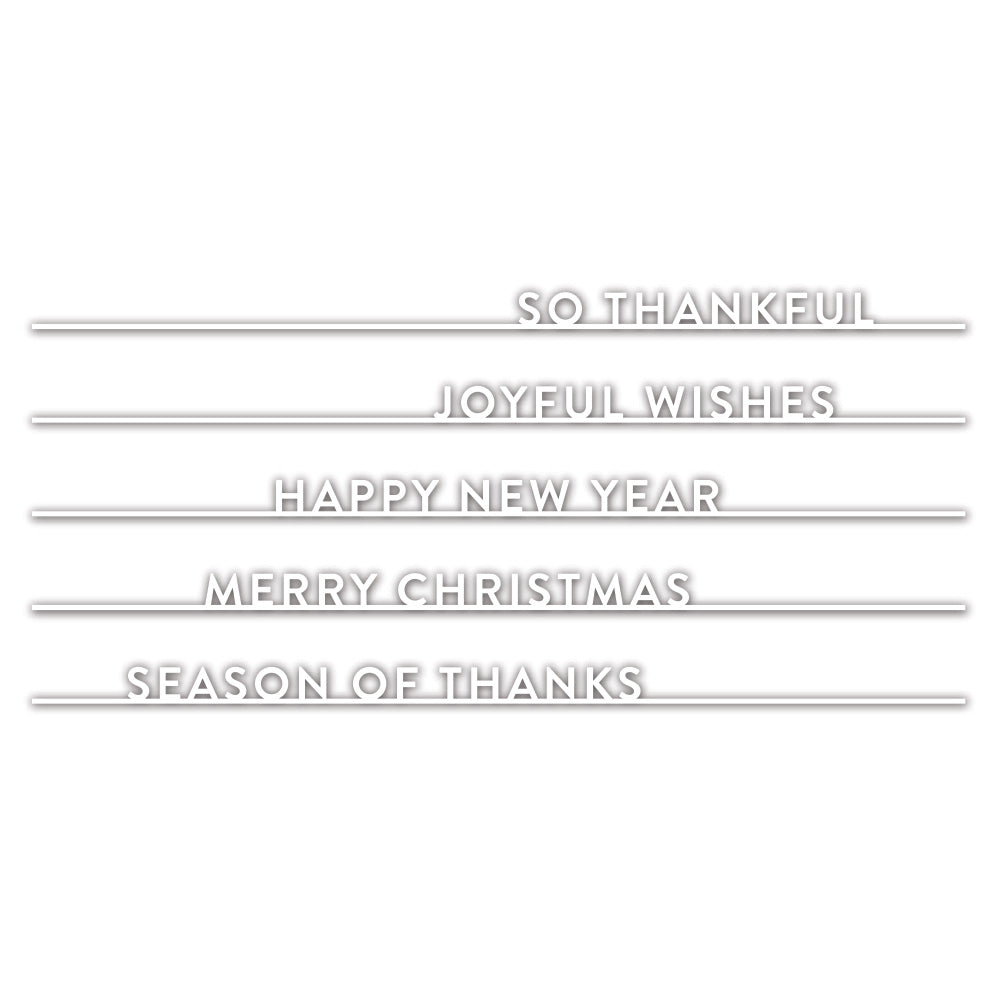 Simon Says Stamp HOLIDAY WORDS ON A LINE Wafer Dies sssd111880