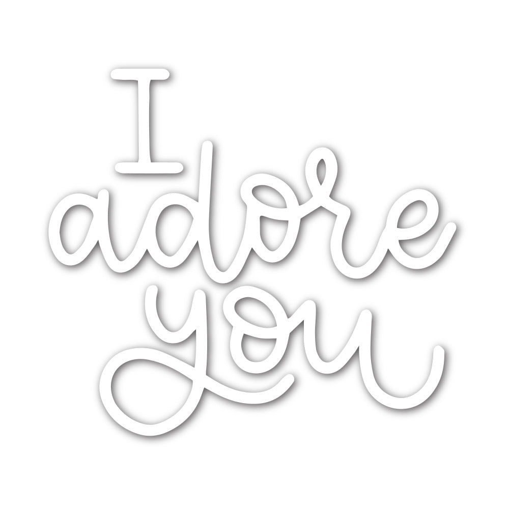 Simon Says Stamp I ADORE YOU Wafer Dies sssd111956