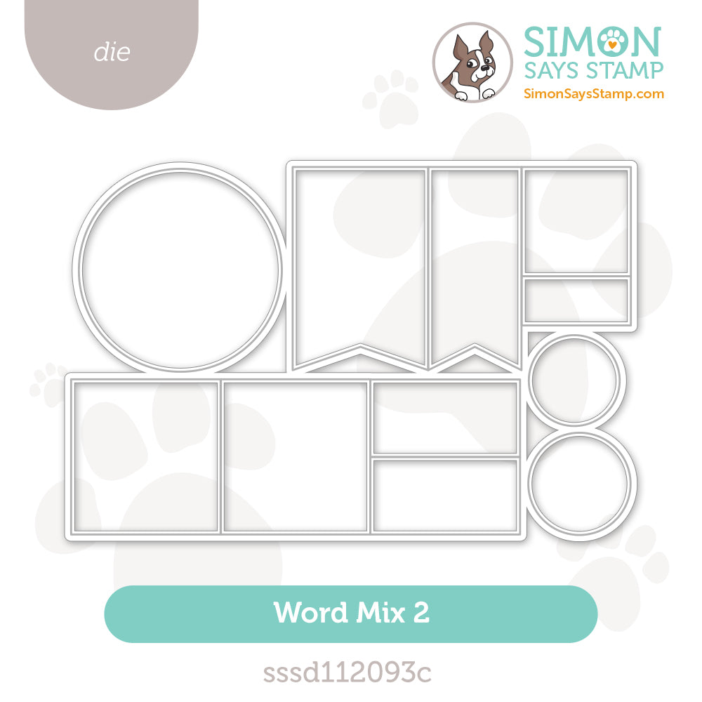 Simon Says Stamp Word Mix 2 Wafer Dies sssd112093c
