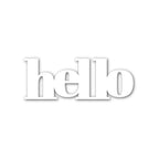 Simon Says Stamp BOLD HELLO Wafer Die sssd112103