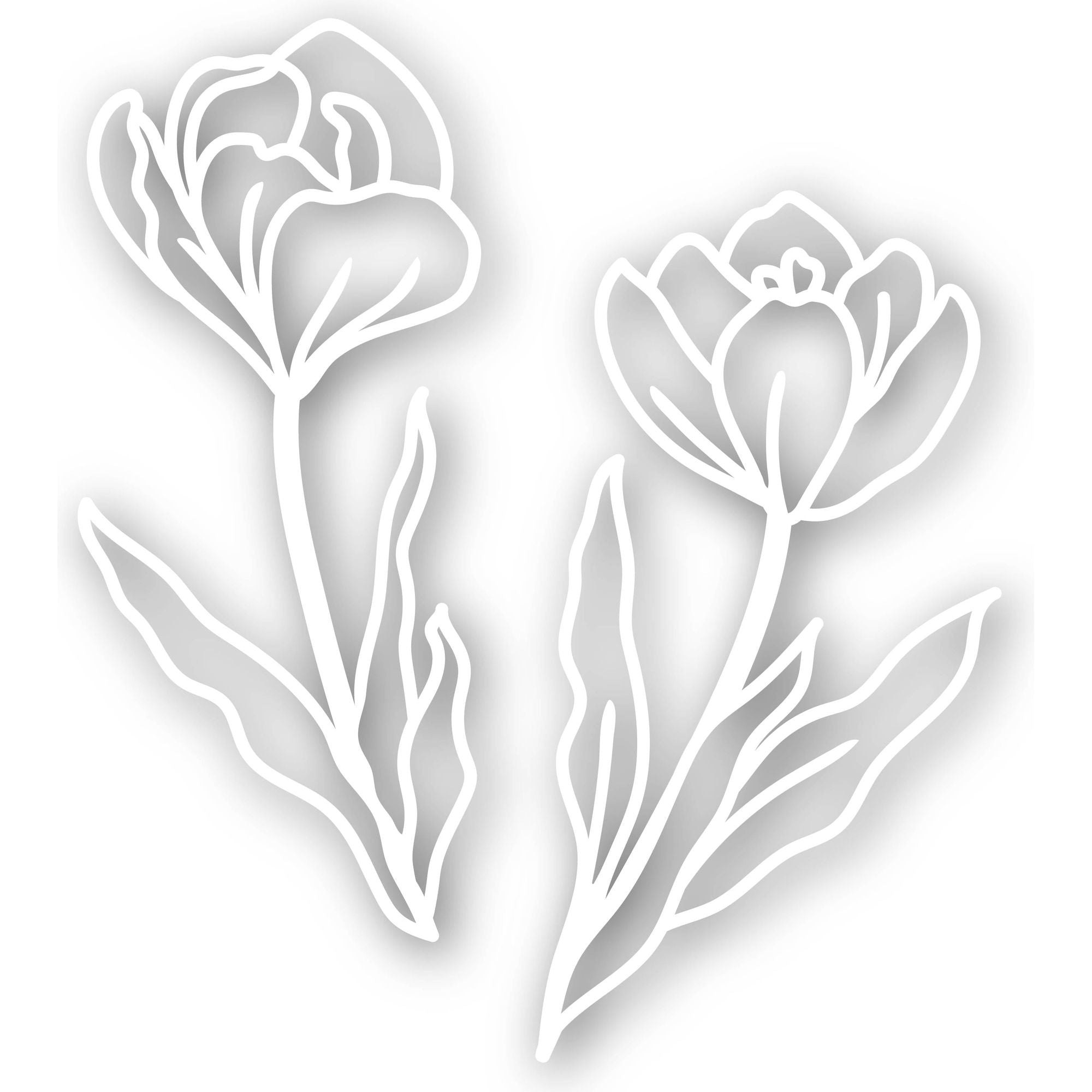 Simon Says Stamp Crocus Flowers Wafer Dies sssd112107 *