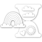Simon Says Stamp RAINBOW CARD Wafer Dies sssd112163 *