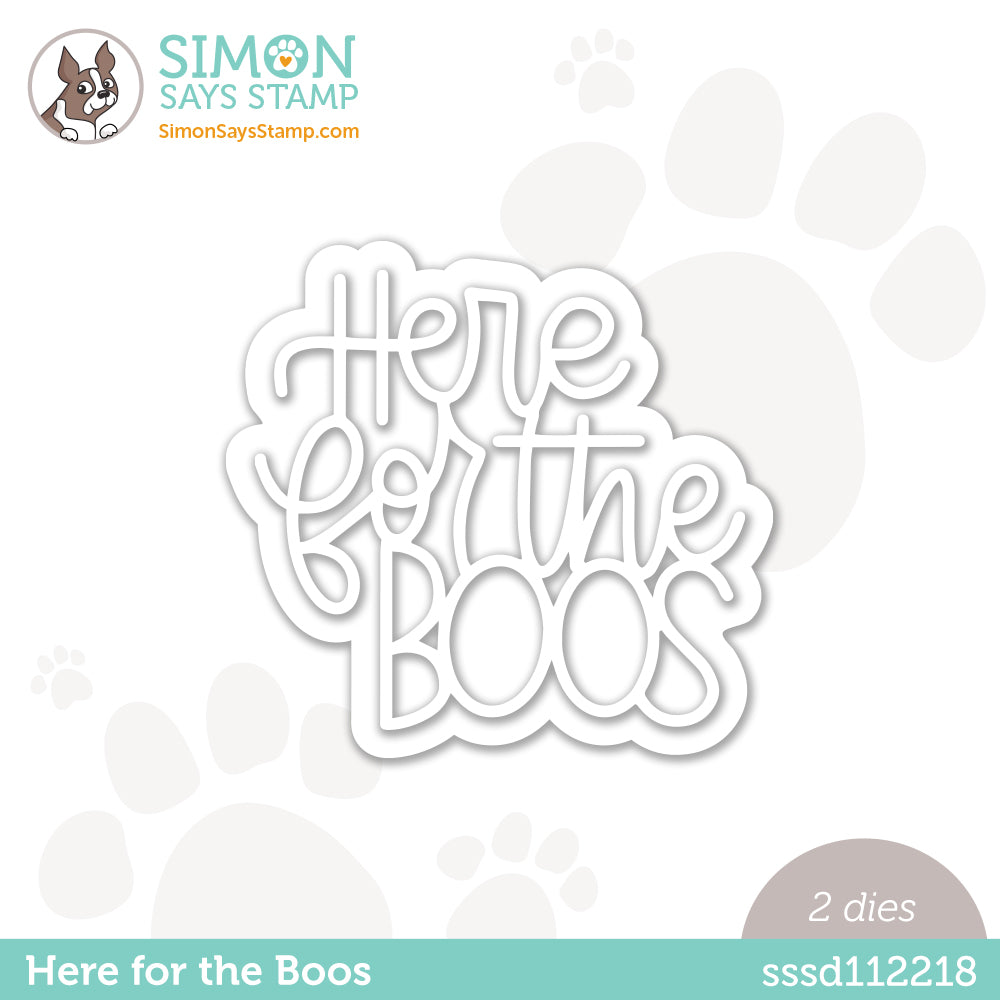Simon Says Stamp HERE FOR THE BOOS Wafer Dies sssd112218