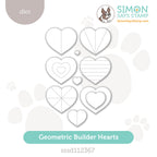 Simon Says Stamp Geometric Builders Hearts Wafer Dies sssd112367