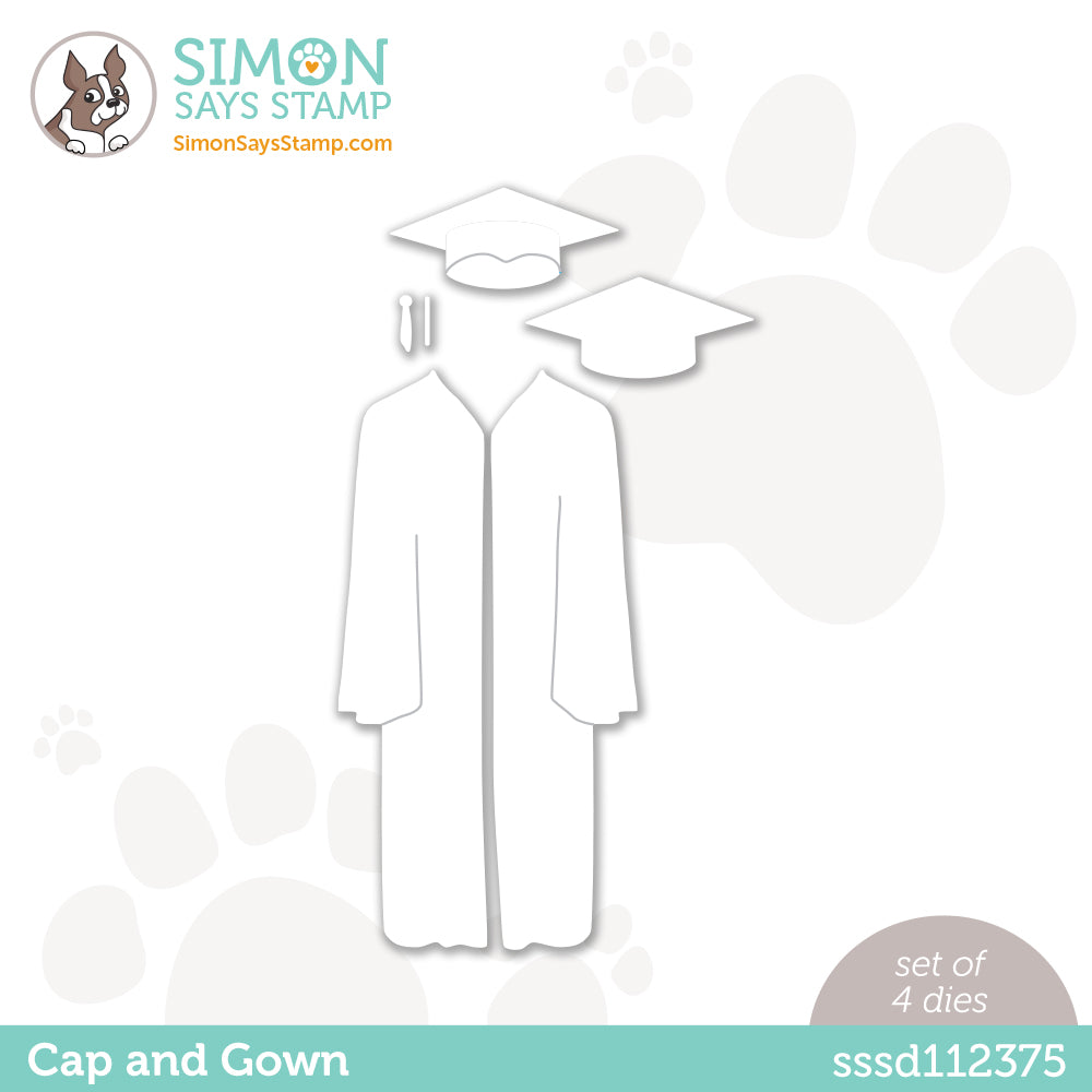 Simon Says Stamp CAP AND GOWN Wafer Dies sssd112375
