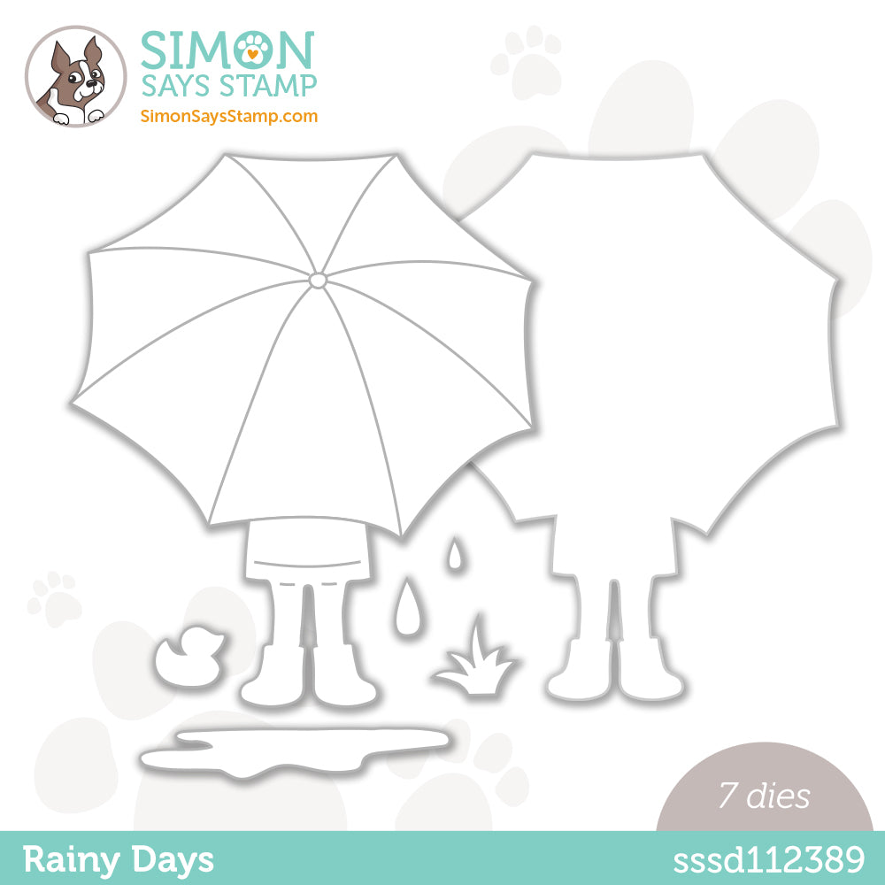 Simon Says Stamp RAINY DAYS Wafer Die sssd112389 *