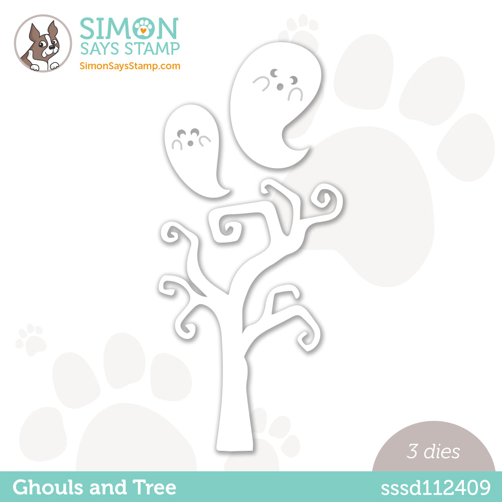 Simon Says Stamp GHOULS AND TREE Wafer Dies sssd112409 *