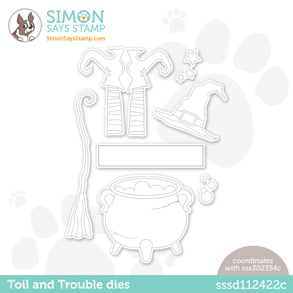 Simon Says Stamp Toil and Trouble Wafer Dies sssd112422c