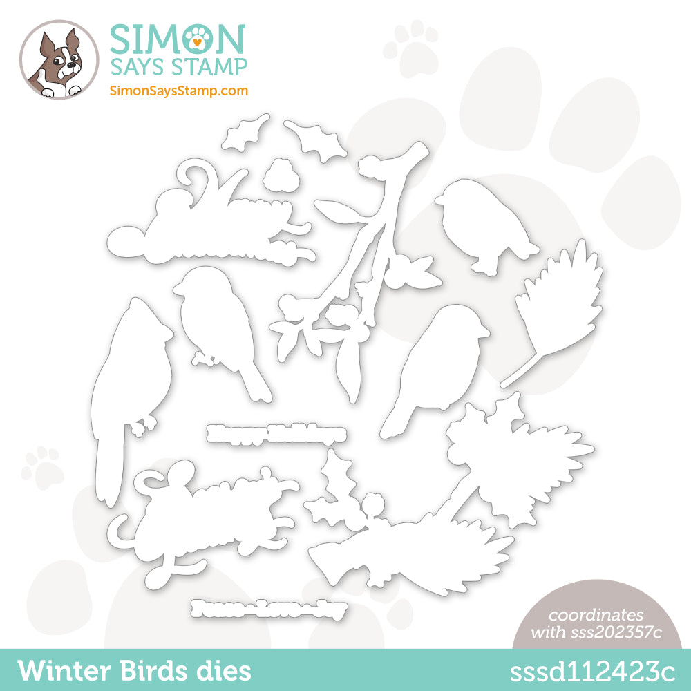 Simon Says Stamp WINTER BIRDS Wafer Dies sssd112423c *