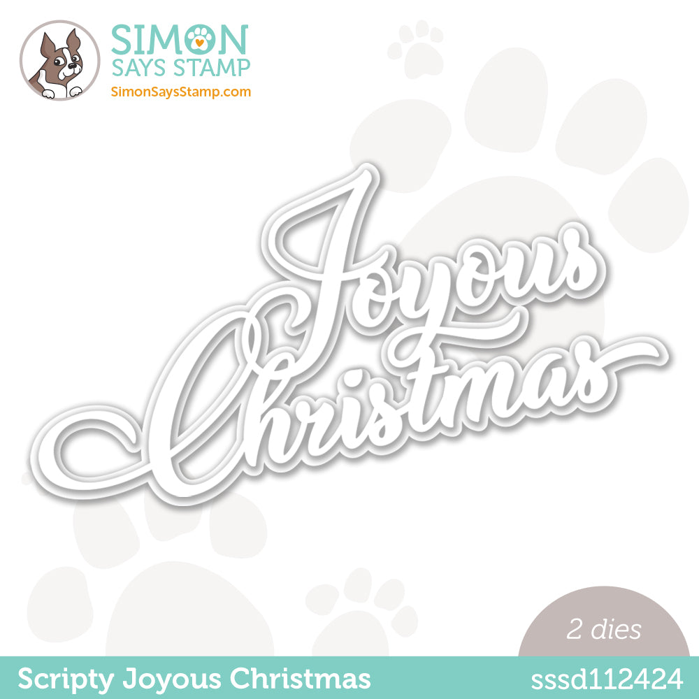 Simon Says Stamp JOYOUS CHRISTMAS Wafer Dies sssd112424 *