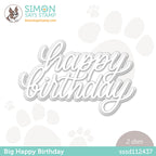 Simon Says Stamp BIG HAPPY BIRTHDAY Wafer Dies sssd112437