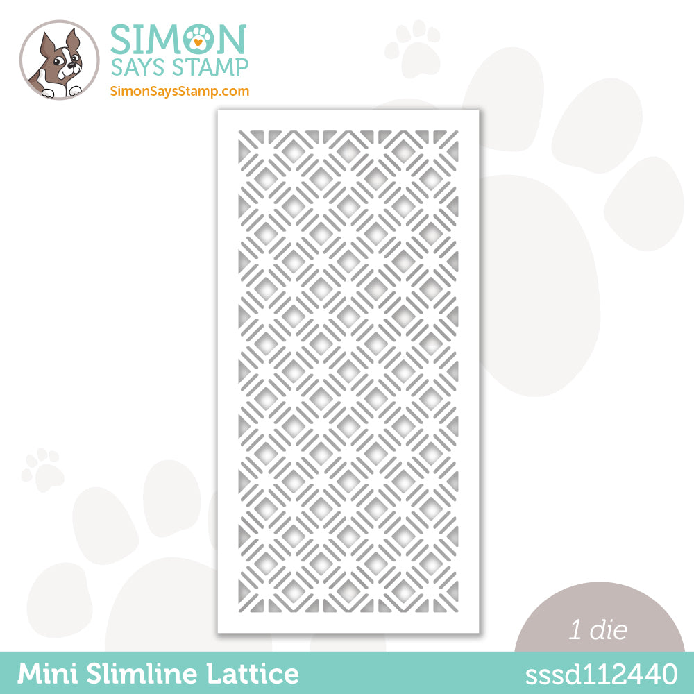 Simon Says Stamp MINI SLIMLINE LATTICE Wafer Dies sssd112440
