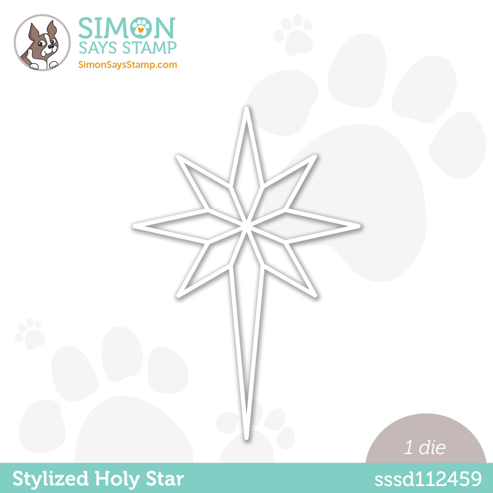 Simon Says Stamp STYLIZED HOLY STAR Wafer Die sssd112459