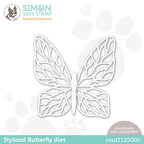 Simon Says Stamp STYLIZED BUTTERFLY Wafer Dies sssd112500c
