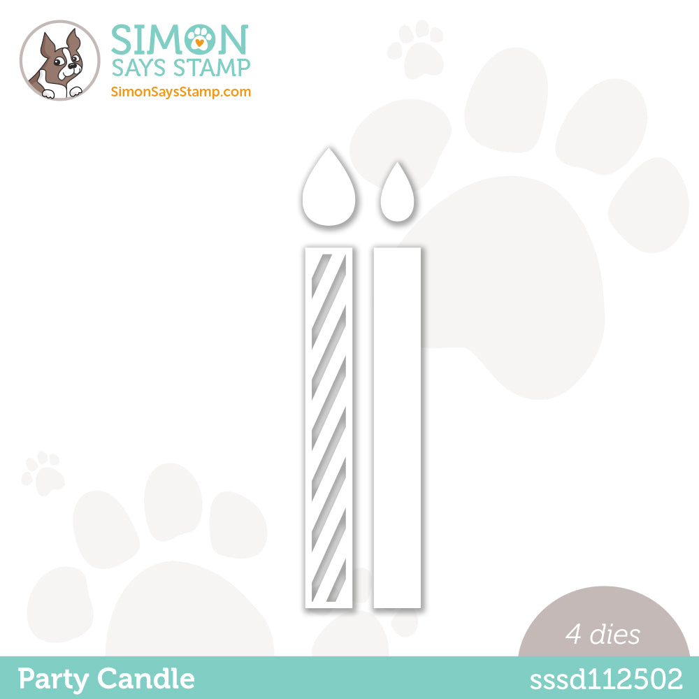 Simon Says Stamp PARTY CANDLE Wafer Dies sssd112502