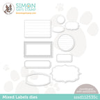 Simon Says Stamp Mixed Labels Wafer Dies sssd112535c