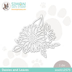 Simon Says Stamp Daisies and Leaves Wafer Die sssd112575 *