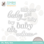 Simon Says Stamp OH BABY Wafer Dies sssd112583c