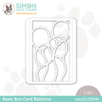 Simon Says Stamp BASIC BOX CARD BALLOONS Wafer Die sssd112594cn*