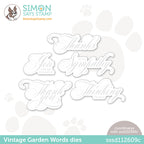 Simon Says Stamp Vintage Garden Words Wafer Dies sssd112609c