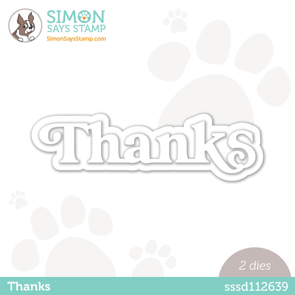 Simon Says Stamp THANKS Wafer Dies sssd112639
