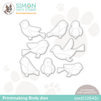 Simon Says Stamp PRINTMAKING BIRDS Wafer Dies sssd112642c