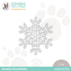 Simon Says Stamp AMELIA SNOWFLAKE Wafer Die sssd112701 Holiday Sparkle