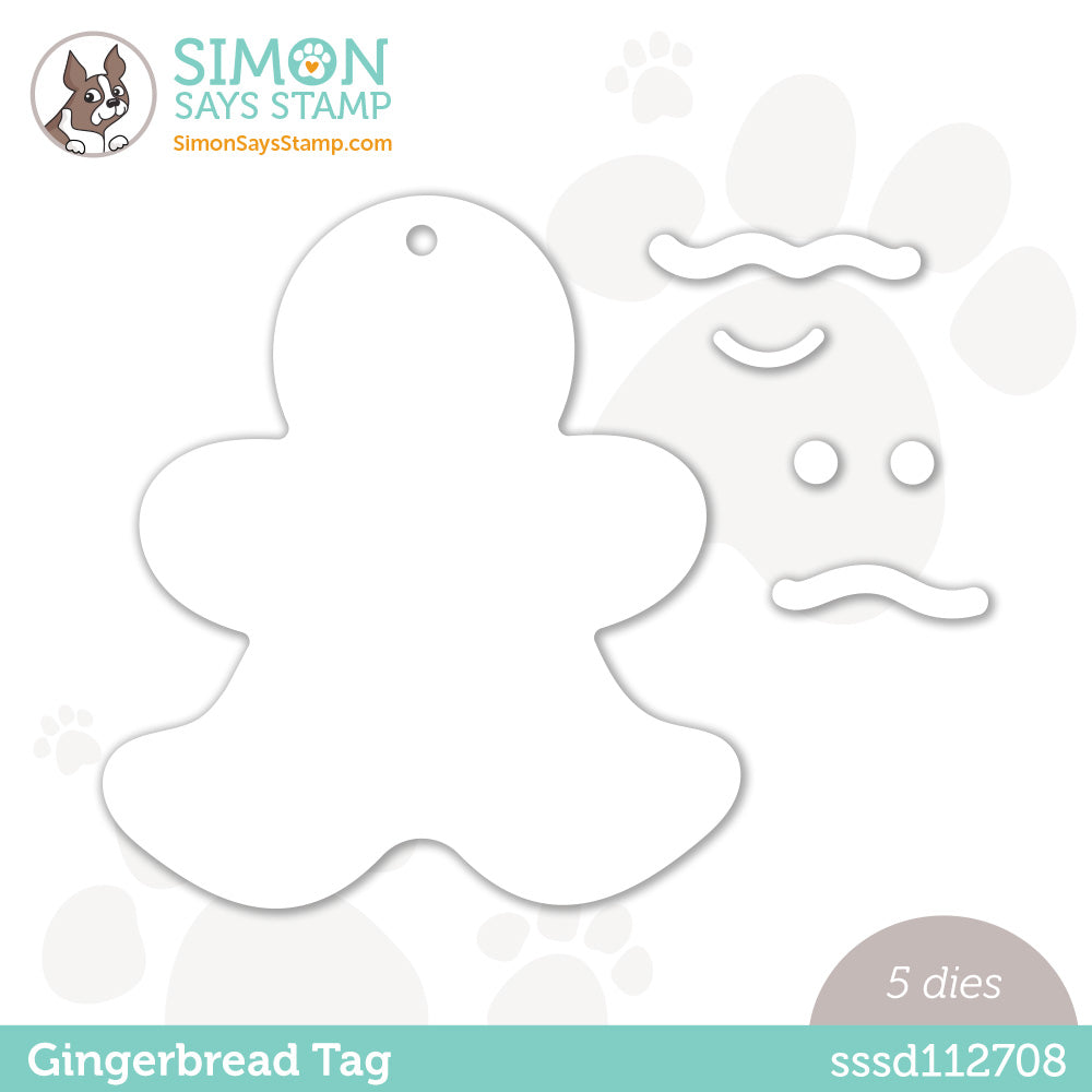 Simon Says Stamp GINGERBREAD TAG Wafer Dies sssd112708