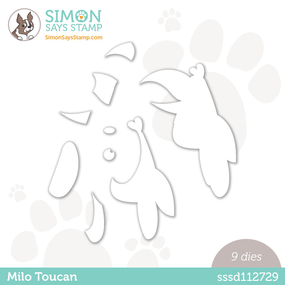 Milo Death Simon Rabbit Simon Says Stamp MILO TOUCAN Wafer Dies sssd112729 Hugs