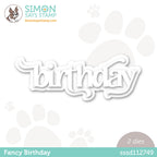 Simon Says Stamp FANCY BIRTHDAY Wafer Dies sssd112749