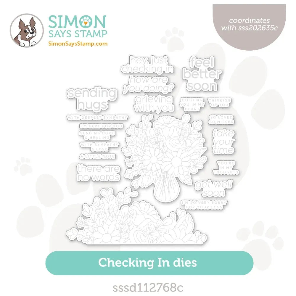 Simon Says Stamp Checking In Wafer Dies sssd112768c Stamptember