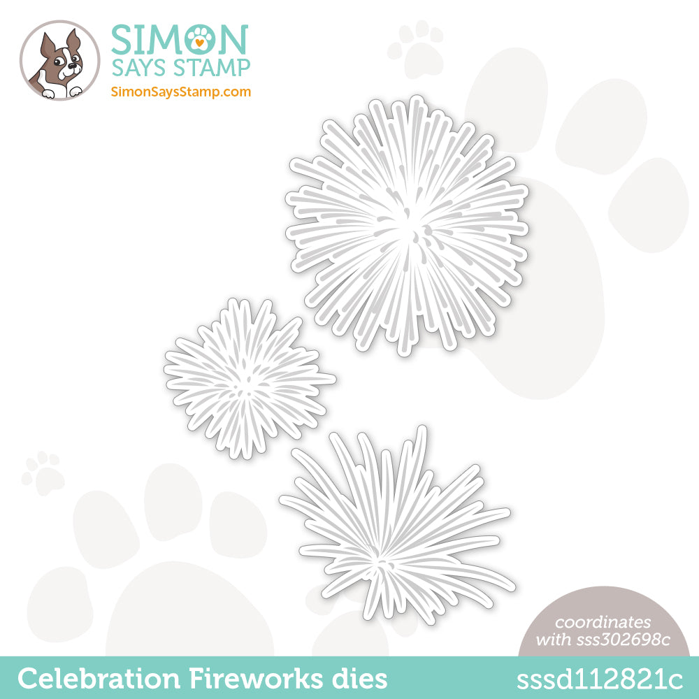 Simon Says Stamp Celebration Fireworks Wafer Dies sssd112821c Out Of This World
