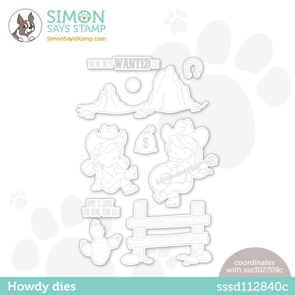 Simon Says Stamp Howdy Wafer Dies sssd112840c Dear Friend